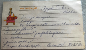 apple cake recip