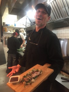 Chef laughing