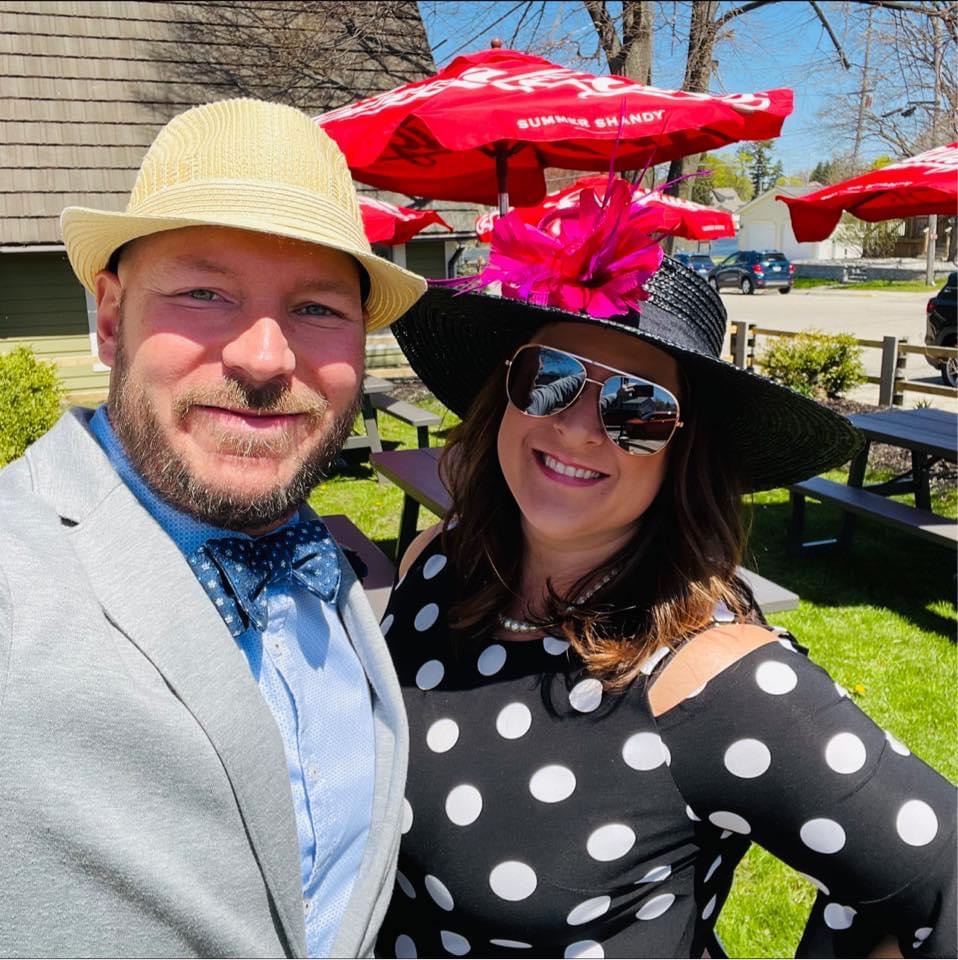Guests dressed to the 9's for the Waiting Room at Serendipity Spa of Linden's Annual Derby Day Party