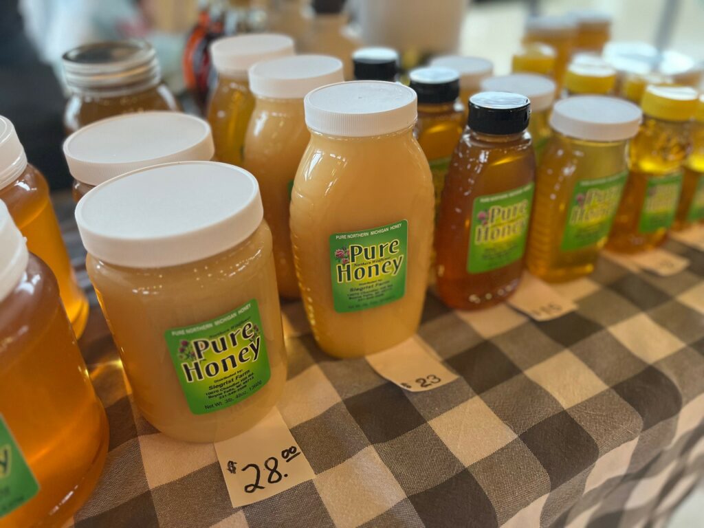Honey at the Boyne City Farmers Market